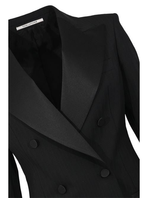 Gonna lunga in raso di viscosa Pink peach Tagliatore | S-ELENIAAD B10003 N12322111